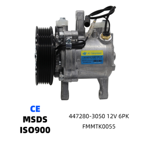 Compresseur de climatisation automobile 447280-3050  447280-3080  60-03686NA 6PK SV07E  12V 113mm  pour Kubota Daihatsu Hijet Move Copen - Product Image 1