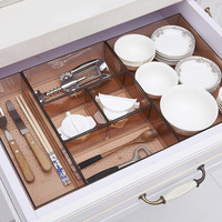 Venta al por mayor cajón maquillaje caja de almacenamiento de plástico artículos diversos cosméticos contenedor cocina cubiertos divisor escritorio artículos diversos organizador