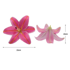 ดอกลิลลี่ประดิษฐ์ ดงเฉิน คราฟต์ส์ สีขาวนม สีชมพูแชมเปญ สีเหลือง สีส้ม สีชมพู ทำจากวัสดุ PE สำหรับตกแต่งงานแต่งงานและบ้าน - Product Image 5