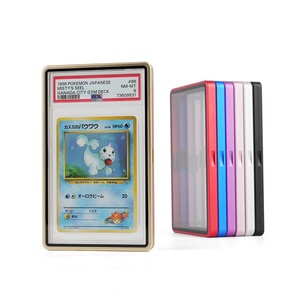 Wholesale Custom Multi Colors Modern Aluminum Alloy Graded Card Slab Metal Frame Case with Magnetic Safeguard for Game Cards - Product Image 6