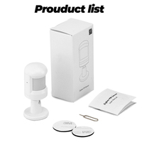 Sensor Gerak PIR Pintar Tuya Zigbee 3.0 Nirkabel Elektrik untuk Keamanan Rumah, Bekerja dengan Aplikasi Smart Life untuk Penggunaan di Hotel, Garasi, dan PC