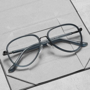 MS 97728 TR90 + kim loại chất lượng cao của nam giới ánh sáng màu xanh KhốI Kính hình chữ nhật đọc quang Khung trong Màu Đỏ - Product Image 2