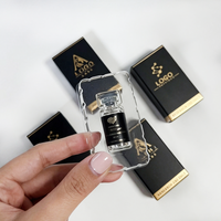 Conception de personnalisation professionnelle, emballage écologique haut de gamme avec estampage à chaud UV, spécifications pour boîte de 1 flacon pour petit flacon de 3 ml