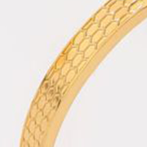 Bracciale alla Moda a Forma di Serpente con Piccoli Puntini, Placcato in Oro, in Acciaio Inossidabile, Gioielli da Donna - Product Image 4