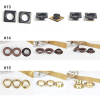Kit d'Assortiment de Œillets Métalliques Durables Écologiques Sans Nickel avec Noyaux de Perles Auto-adhésifs pour Vêtements et Cuir – Vente en Gros