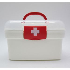 Boîte de rangement pour médicaments en métal blanc écologique pour la maison, personnalisable - Product Image 3