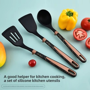 Silicone Kitchenware Set Non Stick Silicone Cookware Multi-FUNCTION Knife Spoon Shovel for <b>Kitchen</b> <b>Tool</b> Set - Product Image 2
