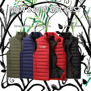 Gilet d'hiver pour homme en duvet de coton, coupe-vent, fermeture éclair, décontracté - Product Image 2