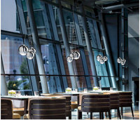 Restaurant nordique lustre moderne minimaliste magasin de vêtements lumières personnalité créative Ins bulle boule modèle chambre lampes en verre
