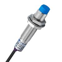 Capteur de Proximité Inductif M12 L12A3-4-J-DZ à Vente Directe, CA 90-250V, 2 Fils, NC, Laiton Nickelé, Détection 4MM, Réponse <2ms, CE