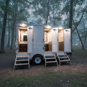 Remorque toilettes exécutives, toilettes portables économiques, toilettes portables autonettoyantes, toilettes portables à poste unique, toilettes remorque hivernales - Product Image 6