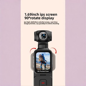 กล้องกีฬา K28 HD 5K รองรับการใช้งานกลางแจ้ง แบบพกพา หน้าจอ 1.69 นิ้ว พร้อมเลนส์หมุนได้ รองรับการ์ด TF ความละเอียด HD 5K - Product Image 2