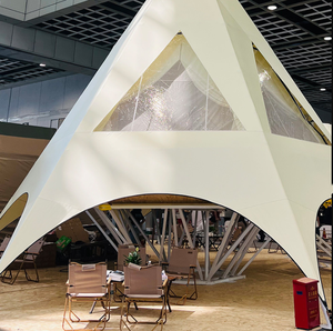 Custom Heavy-Duty Luxury Glamping <b>Yurt</b> 6M Steel Single PVC Aluminum Cotton Canvas Oxford <b>Tent</b> Hotel Family Camping Outdoor Party - Product Image 2