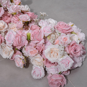 Runner di Fiori Artificiali in Seta, Bouquet Colorato da Posizionare al <span class=keywords><strong>Centro</strong></span> della Tavola per Decorazioni Matrimoniali - Product Image 4