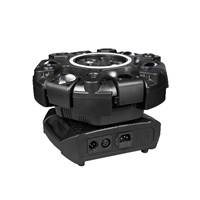 Nuevo Modelo Barra de Luces Mini Cabeza Móvil Shadow de Seis Brazos con Efecto Ojo de Abeja y Haz de Luz LED para Sala de Karaoke, Discoteca y Ambiente de Escenario