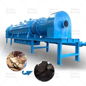 Hot latest price continuous cucunut shell pyrolysis furnace carbonizing retort carbonization furnace