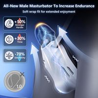 Tragbarer Penis-Trainings-Vibrator mit 9 Geschwindigkeiten & KI-gesteuerter App-Kontrolle, Männlicher Masturbator Sexspielzeug für Männer Stroker Eichel-Trainer