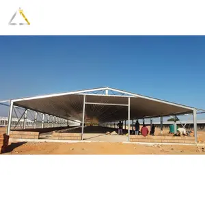 In China Nice Looking Prefab Poultry House Dairy Farm Structure Livestock Steel Metal Building Shed