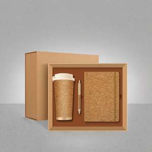 Three in One Luxury Business Gift <b>Set</b>, Premium Executive Customized Logo, <b>Notebook</b> Pen, Vacuum Cup Gift Box <b>Set</b> - Product Image 3