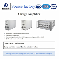 Amplificateur de charge piézoélectrique Ketu KT5856 500kHz haute fréquence, faible bruit, convertisseur de tension à gain amélioré M5/BNC