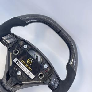 CCExcellent Volant en fibre de carbone personnalisé pour <span class=keywords><strong>Volvo</strong></span> S60 2005-2009 + avec Alcantara et Stripe - Product Image 5