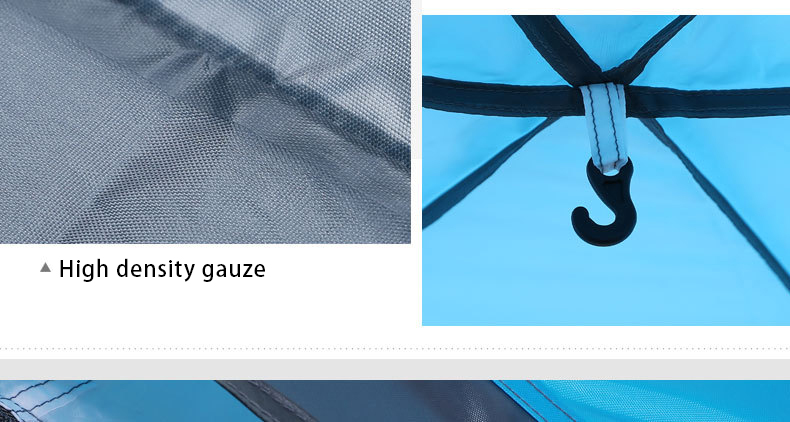 3 Persons Instant Open Outdoor Camping Tent Double Layer Waterproof 3 To 4 Persons