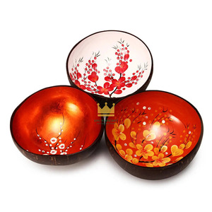 Tazón de Cáscara de Coco Lacado, Ligero, Duradero, Estilo Clásico para Desayuno, Dulces, Uso Artístico, Espacios de Vida Ecológicos - Product Image 4