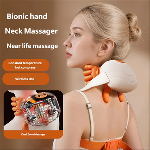 Nieuwe draagbare Shiatsu nek- en schoudermassager met diepe weefselmassage en warmte, ultralichtgewicht nekmassager - Product Image 1