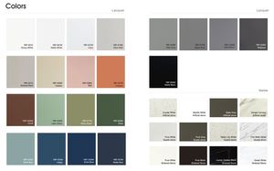 Salon moderne du carton Vanités de salle de bain cannelées étanches Ensemble complet d'évier Panneau de mélamine en MDF Nouveau carton équitable de mélamine - Product Image 4