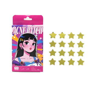 Patch <span class=keywords><strong>anti</strong></span>-acné hydrocolloïde doré en forme d'étoile, imperméable, cicatrisation rapide, pour tous types de peau, OEM/ODM acceptés - Product Image 1