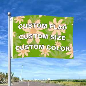 Drapeau mural personnalisé en polyester imperméable 3x5 pieds, promotionnel, vierge, impression numérique, simple face, drapeaux promotionnels - Product Image 1