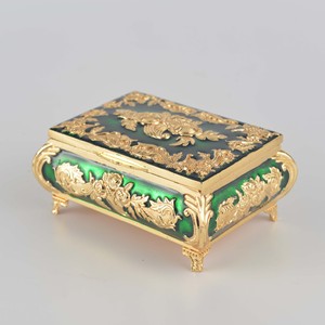Boîte à bijoux de voyage de luxe en métal, style princesse, simplicité européenne, vente en gros - Product Image 3