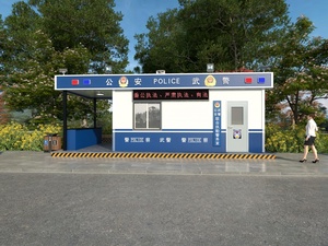 Postazione portatile <span class=keywords><strong>il</strong></span> best-seller all'aperto cabina di sicurezza cabina di sicurezza prefabbricata stazione di pedaggio strumento cabina di sicurezza - Product Image 5