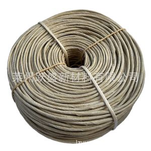 Corde en papier kraft simple brin 3MM/4MM du fabricant, corde en papier simple brin, rotin en papier couleur naturelle pour emballage et reliure - Product Image 4