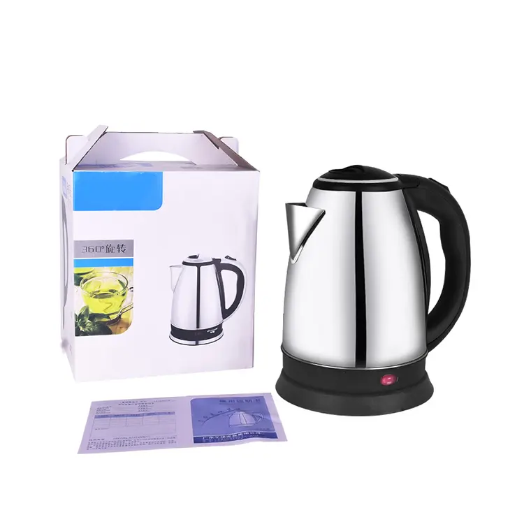 Stainless Steel Water Kettle, Fast Tea Kettle Auto Shut Off 2L Capacity Instantly Boil Hot Water In Seconds Electric Kettle/