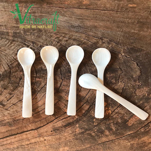 100% Cuillères à caviar faites à la main en nacre blanche naturelle Classic & Exquisite Aide à profiter pleinement du caviar Taille 11.5 - Product Image 1