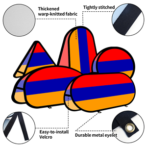 Armenia Oval Pop up <b>Banner</b> Warp-knitted Fabric for Outdoor Advertising Promotion Outdoor Tent - Product Image 3