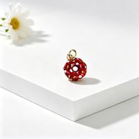 Pendentif Donuts Multicolore en Émail pour Bracelet FABCM-16, Breloque en Cuivre Doré pour la Fabrication de Bijoux, Pendentifs en Forme de Pain pour Bijoux d'Été
