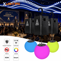Boule cinétique LED RGBW DMX512 avec treuil DMX512 pour spectacle, mariage, club, événement, éclairage de plafond programmable