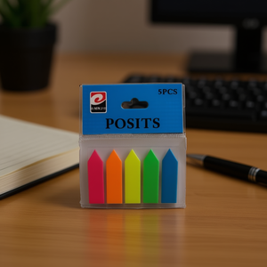 Etiquetas adhesivas Mnj Posits, 5 piezas, colores surtidos para uso en oficina - Product Image 2