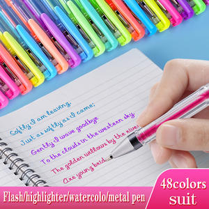 学校用品学生中性笔闪亮多色闪光笔DIY绘图定制Logo笔 - Product Image 6