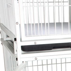 Papağan kafes fabrika özelleştirme sıcak satış kuş kutusu küçük hayvan yetiştiriciliği güvercin papağan kafes Metal örgü istiflenebilir tasarım OEM yeni - Product Image 3