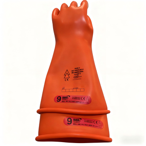 Gants haute tension, gants isolants pour électriciens, gants diélectriques isolants, classe 00 <span class=keywords><strong>0</strong></span> 1 2 3 4, gants d'isolation électrique en caoutchouc - Product Image 2