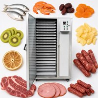 Energiebesparende commerciële voedseldroogoven Fruit Groente Dehydrator Machine 380V roestvrij staal