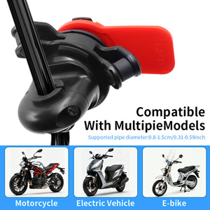 Support de téléphone pour moto, support de guidon rotatif à quatre voies, résistant aux chocs, pour vélo et moto - Product Image 4