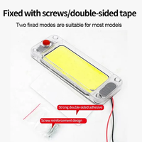 Ampoule LED Mini Ultra Lumineuse 150MM/245MM pour Voiture/Camion, Plafonnier de Lecture Intérieur COB 9V-80V, Lumière Ambiante Blanche pour Voiture