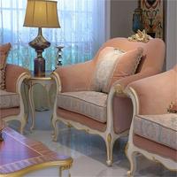 Fabricants de canapés antiques en tissu rose Tissu classique de style européen Grossiste Dubaï Canapé de salon