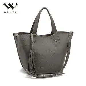 Supplier Big Capacity Tote Handbags Large Women PU Leather Hand Bags Fashion Bag New Style Fashion Ladies Handbags WEILIDA China