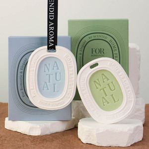 Özelleştirilmiş alçı kolye parfüm koku difüzör kapalı asılı dekorasyon alçı koku kokulu alçı levha - Product Image 2