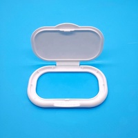 Couvercle à clipser anti-poussière pour lingettes humides et papier toilette, en plastique, de forme ovale, avec système de levage et de tirage, pour gants en nitrile